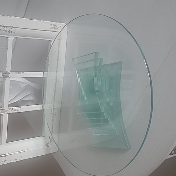 Partylite Beautiful GlassTray For Desserts, Cakes, Strawberries, Candles - Picture 8 of 8